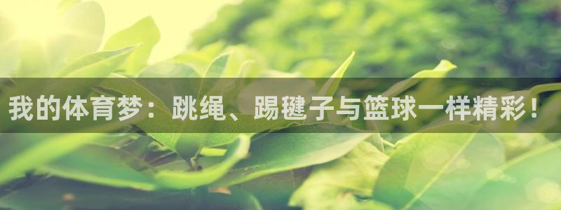 vsport体育官网下载注册：我的体育梦：跳绳、踢毽